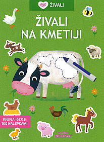 Živali na kmetiji (Knjiga iger s 100 nalepkami)