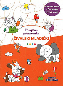 Magična pobarvanka: Živalski mladički