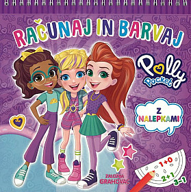 Računaj in barvaj (Polly Pocket) + nalepke