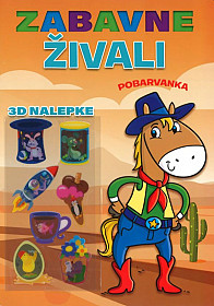 Pobarvanka Zabavne živali (konj)